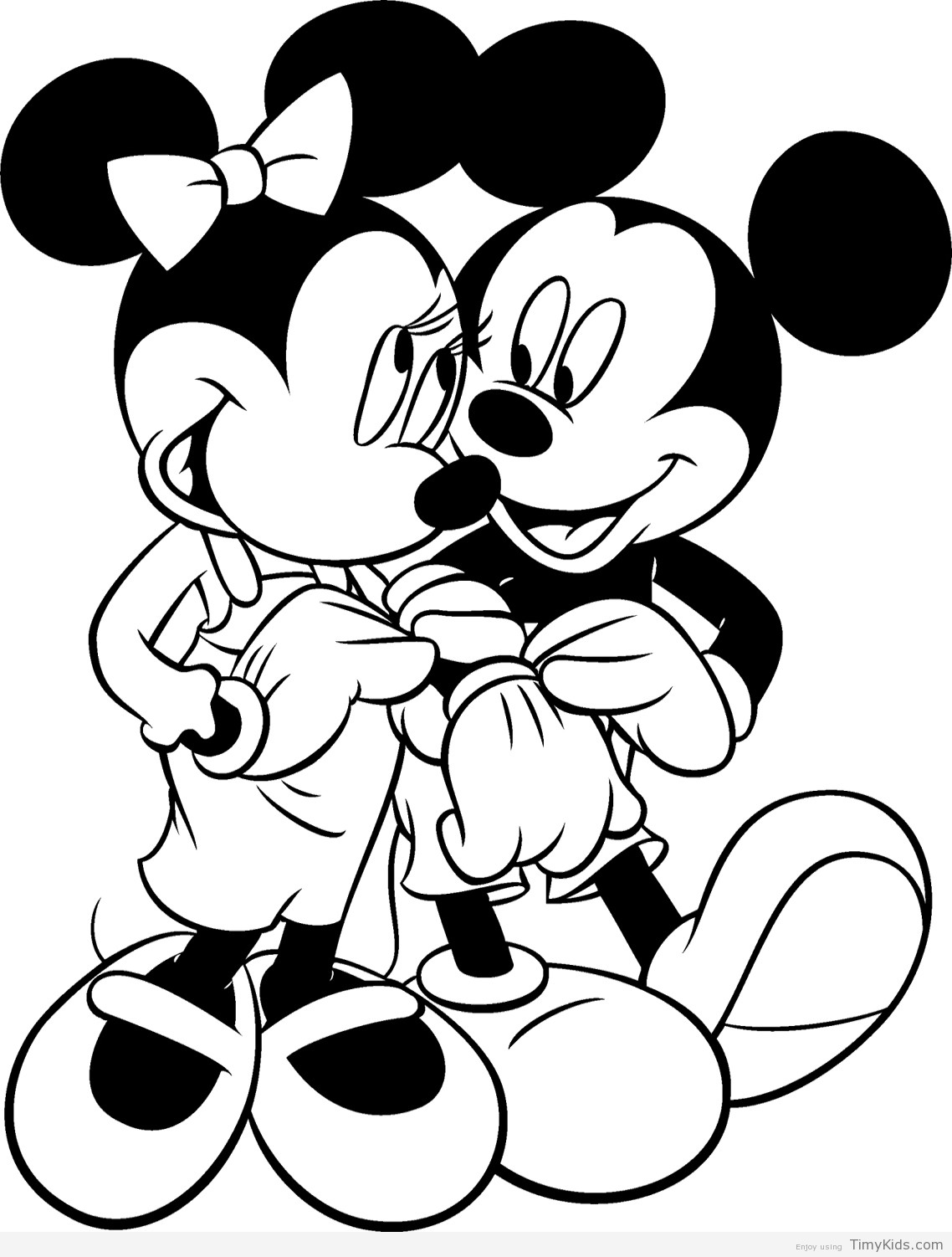Mickey Mouse Coloring Pages For Girls
 mickey and minnie mouse coloring pages