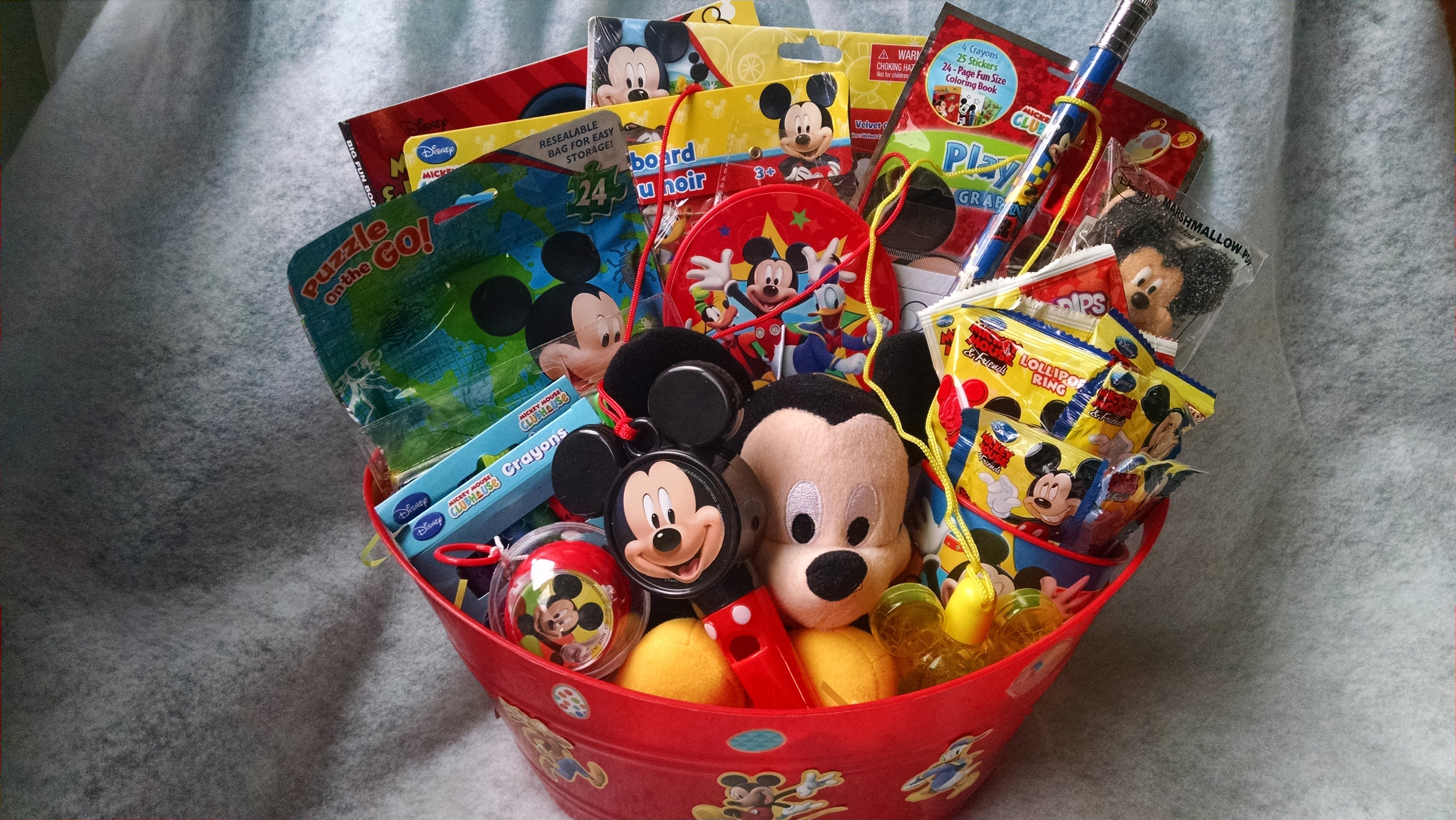 Best ideas about Mickey Mouse Gift Ideas
. Save or Pin Connie s Creations Mickey Mouse Gift Basket Now.