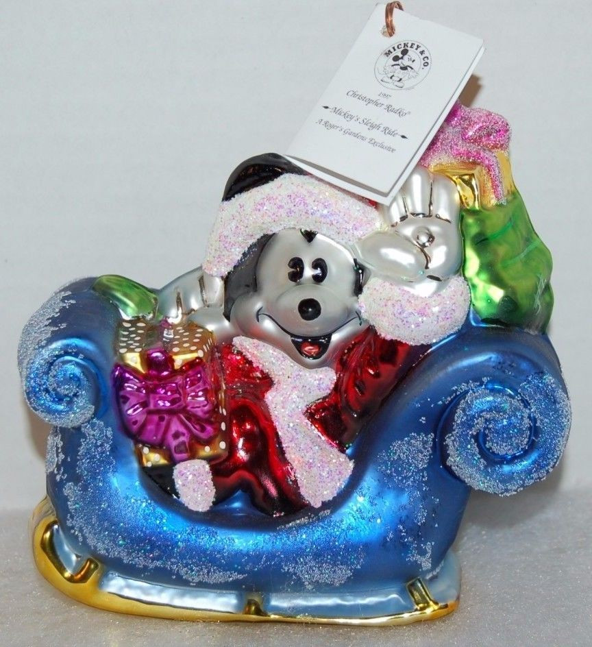 Best ideas about Mickey'S Backyard Bbq
. Save or Pin Radko Mickey039s Sleigh Ride Christmas Ornament 97 Dis 93 Now.