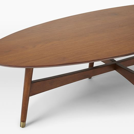 Best ideas about Mid Century Coffee Table
. Save or Pin Reeve Mid Century Oval Coffee Table Pecan Now.