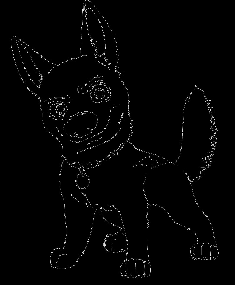Mighty Pups Coloring Pages
 Bolt Coloring Pages To Print Coloring Home