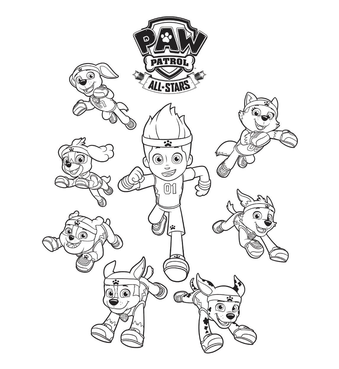 Mighty Pups Coloring Pages
 Paw Patrol Coloring Pages Coloring Home