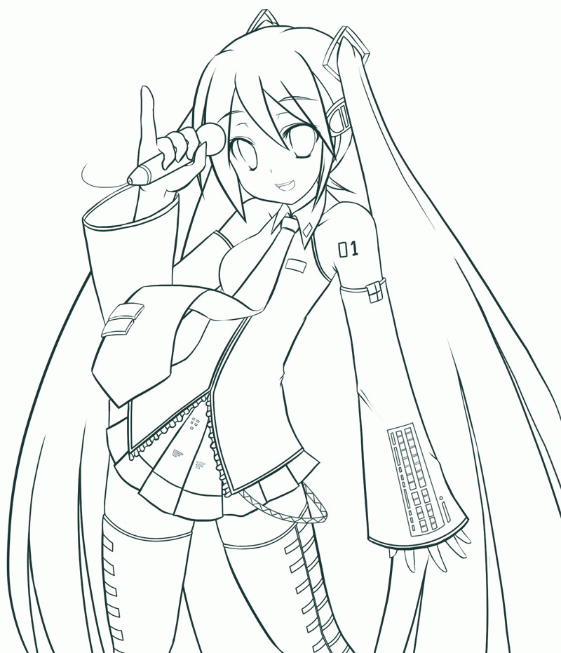 Miku Coloring Pages
 Miku Hatsune Coloring Pages Coloring Home
