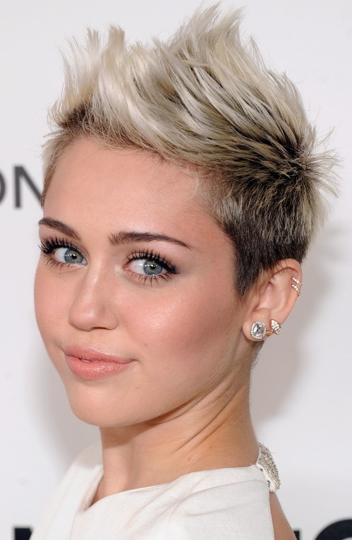 Miley Cyrus Hairstyles
 16 Pompadour & Quiff Hairstyles for Women Pretty Designs
