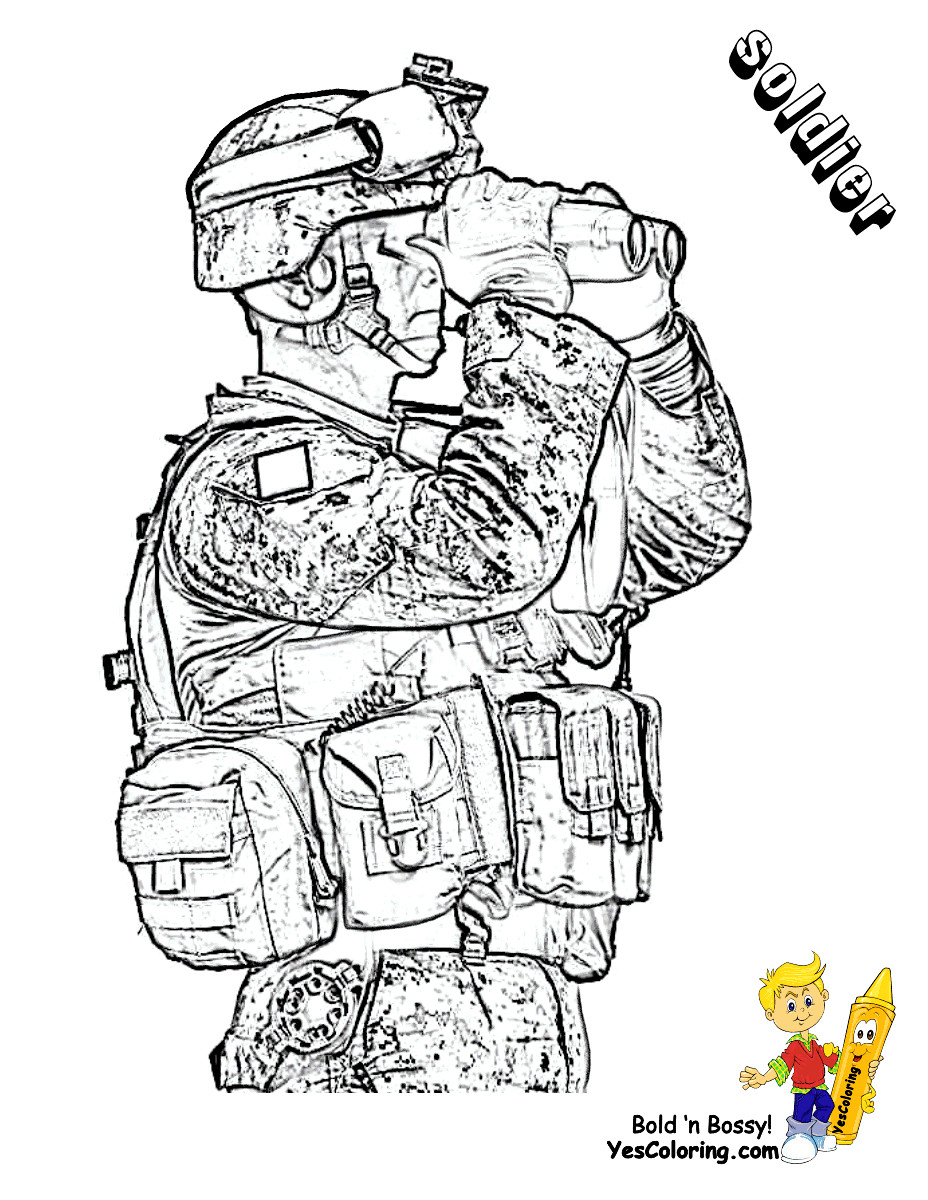 Military Coloring Pages For Kids
 Gusto Coloring Pages To Print Army Army