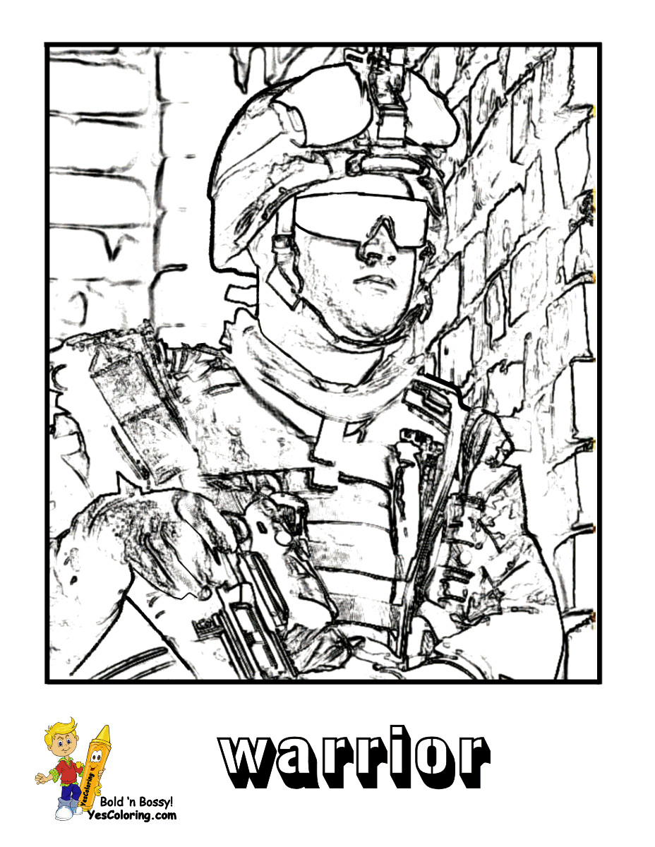 Military Coloring Pages For Kids
 Gusto Coloring Pages To Print Army Army