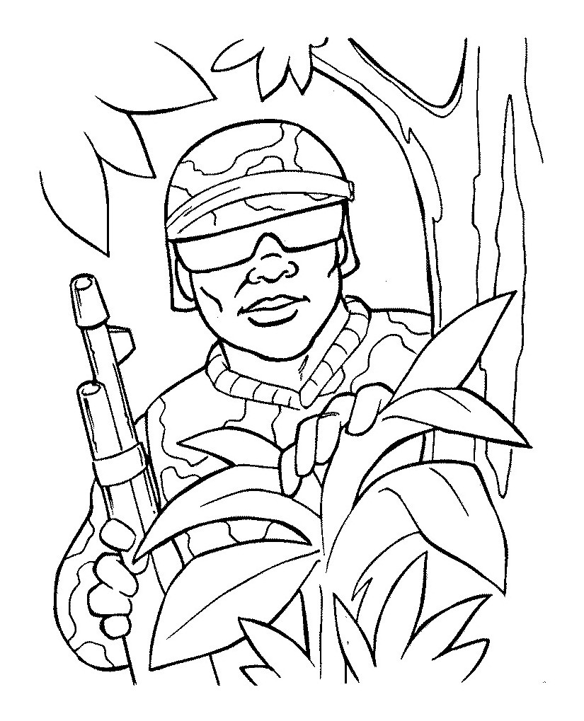 Military Coloring Pages For Kids
 Free Printable Army Coloring Pages For Kids
