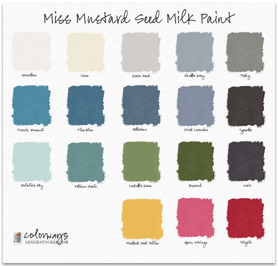 Best ideas about Milk Paint Colors
. Save or Pin Miss Mustard Seed Milk Paint Colors Now.