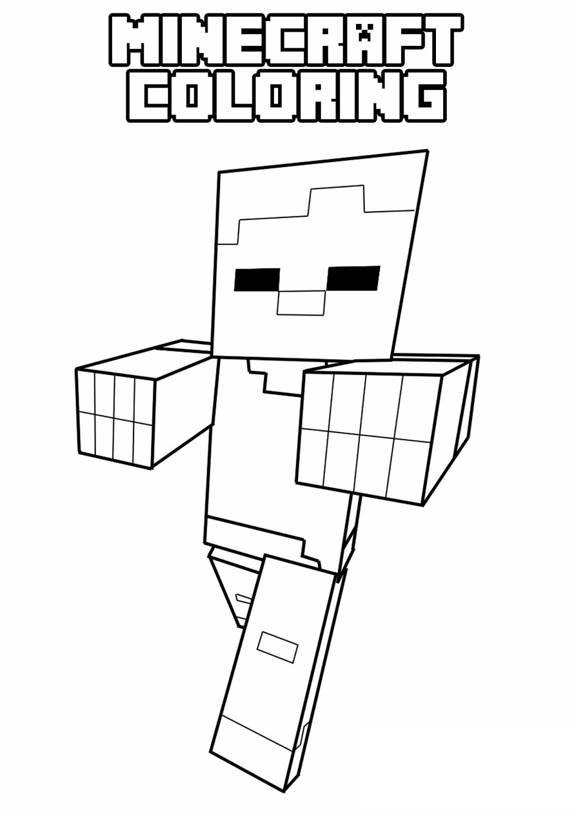 Minecraft Coloring Pages To Print
 free printable minecraft coloring pages PINTEREST free