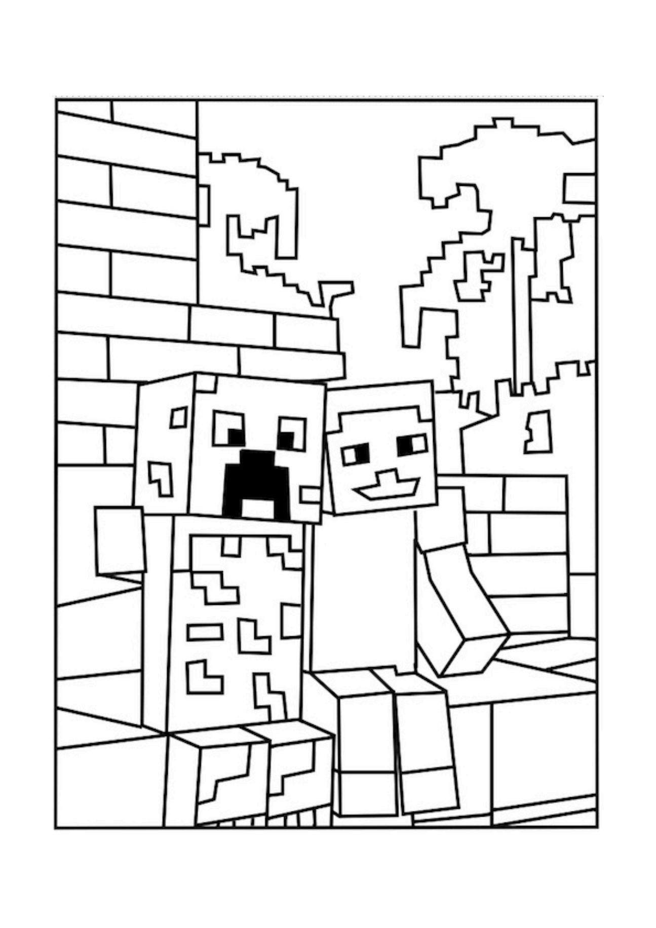 Minecraft Coloring Pages To Print
 Printable Minecraft Coloring Pages Coloring Home