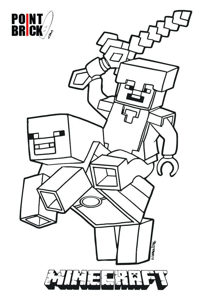 Minecraft Coloring Pages To Print
 Steve Minecraft Drawing at GetDrawings