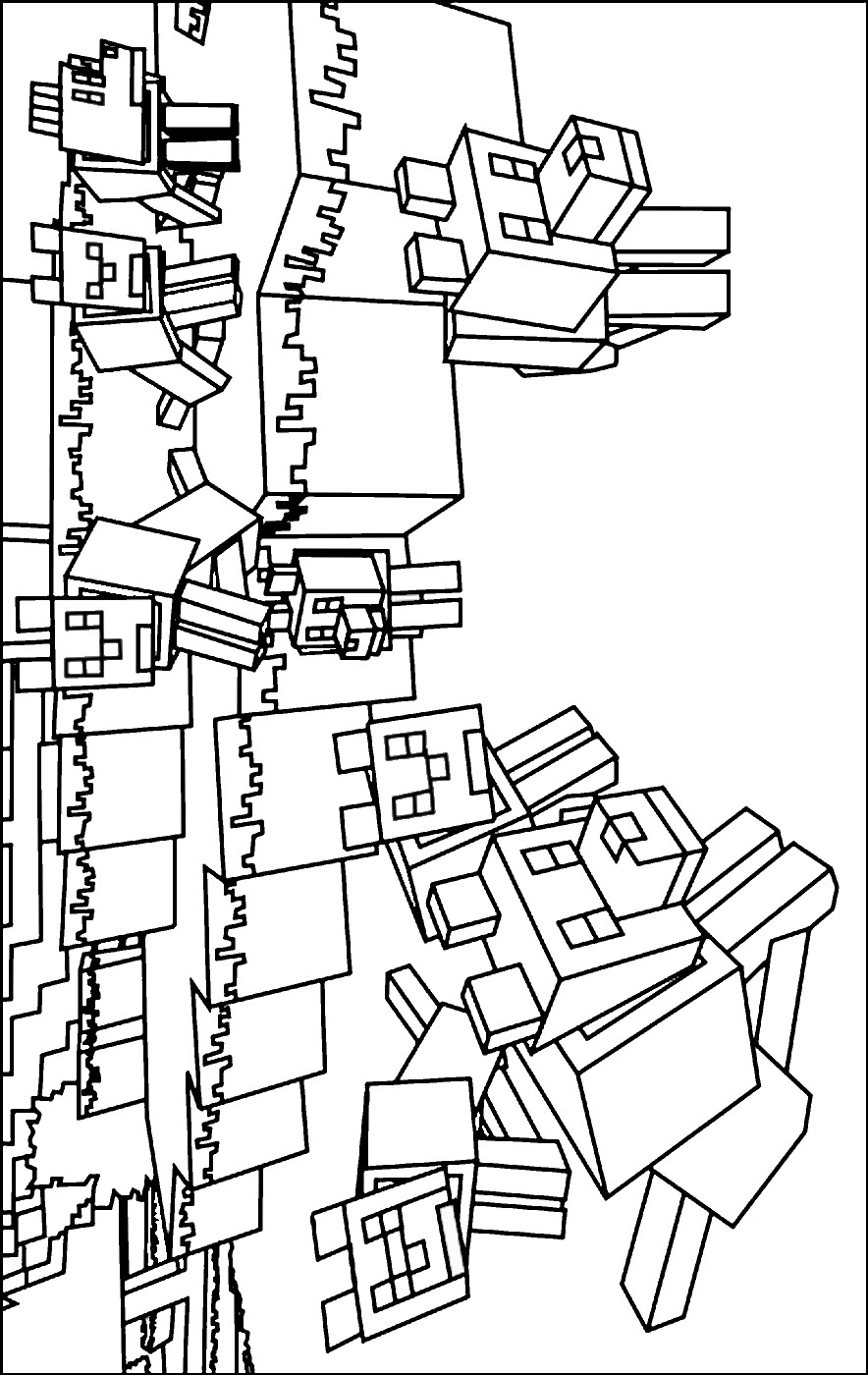 Minecraft Coloring Pages To Print
 Lego Minecraft Free Coloring Pages