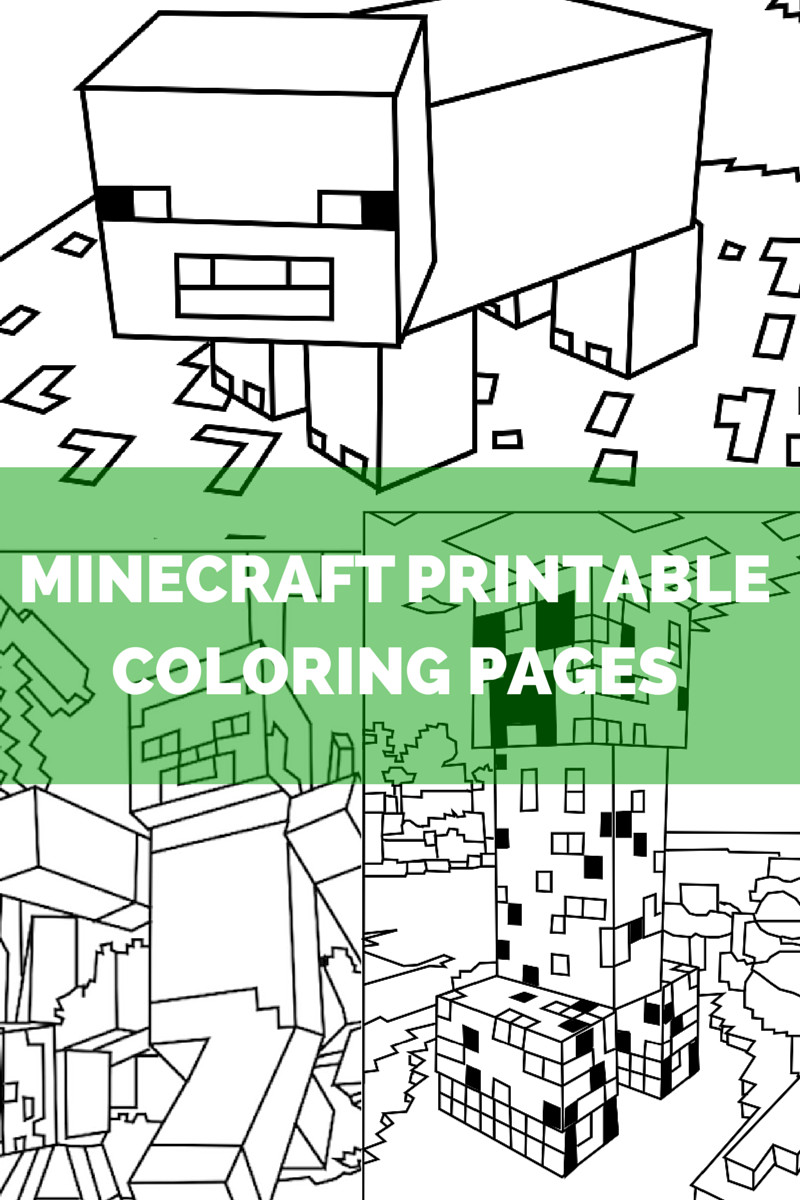 Minecraft Coloring Sheet
 Minecraft Coloring Pages