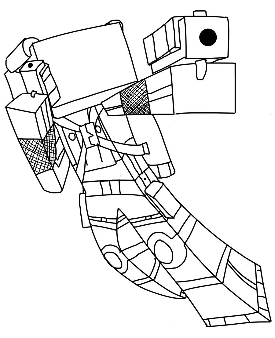 Minecraft Coloring Sheet
 Minecraft coloring pages to and print for free