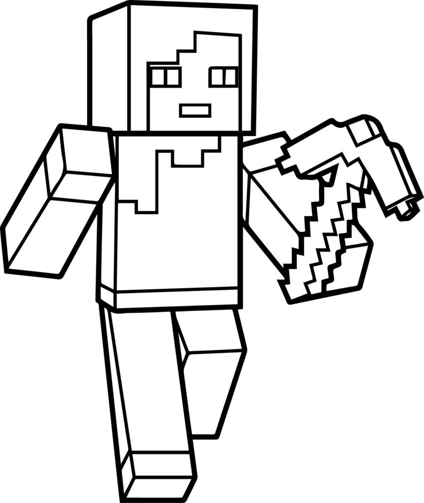 Minecraft Creeper Coloring Pages
 Minecraft Drawing Creeper at GetDrawings