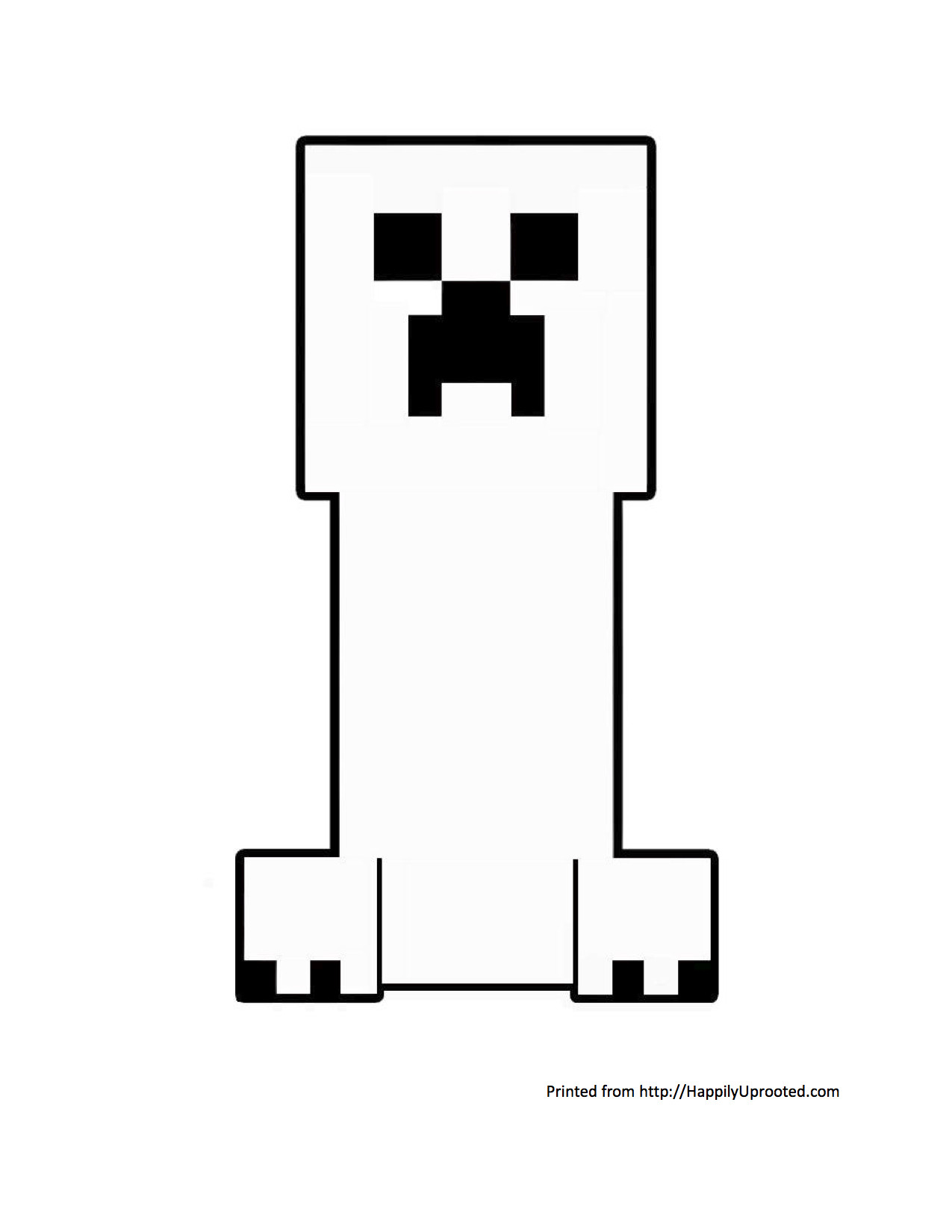 Minecraft Creeper Coloring Pages
 Pin Creeper minecraft colouring pages on Pinterest