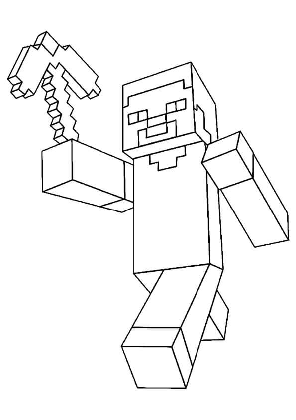 Minecraft Steve Coloring Pages
 40 Printable Minecraft Coloring Pages
