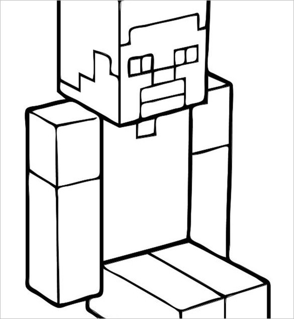 Minecraft Steve Coloring Pages
 20 Minecraft Coloring Pages PDF PSD PNG