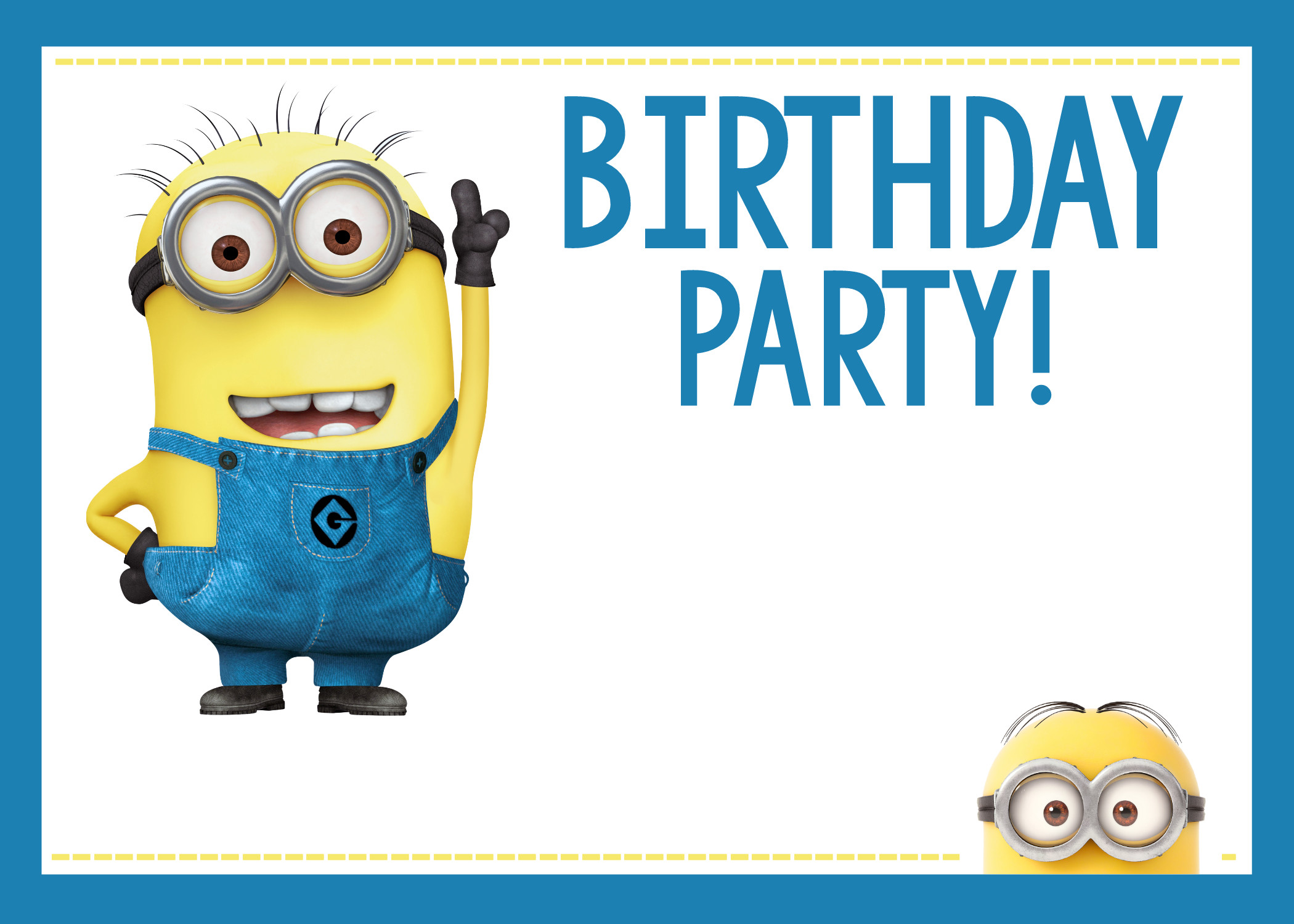 Minion Birthday Invitations
 Fun Minion Party Ideas for a Birthday – Fun Squared