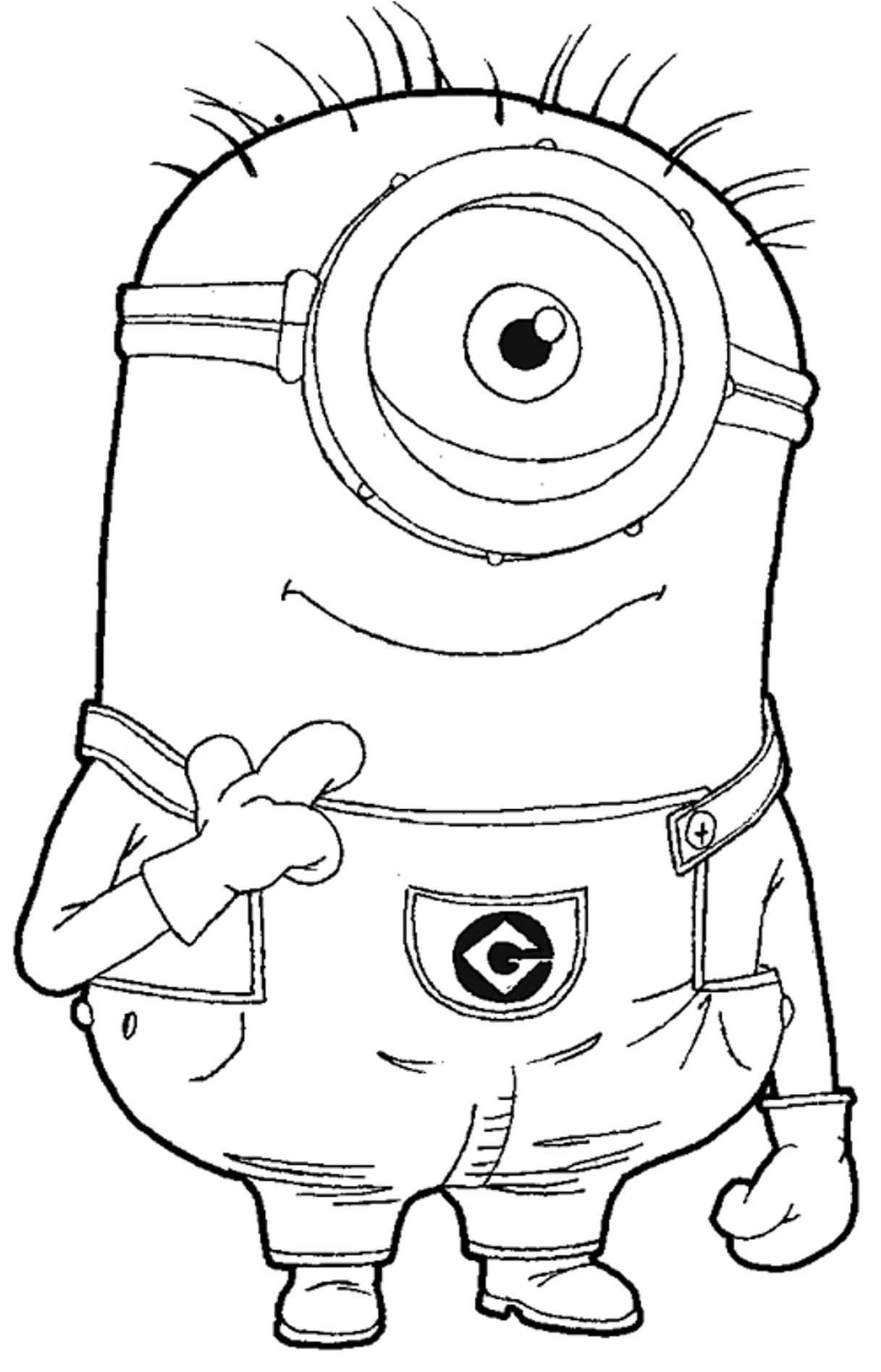Minion Coloring Pages
 Free Minion Coloring Pages Bestofcoloring