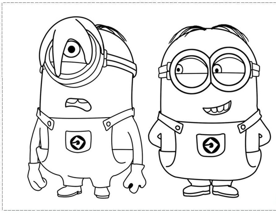 Minion Coloring Pages Pdf
 Cartoon Coloring Coloring Pages Minions From