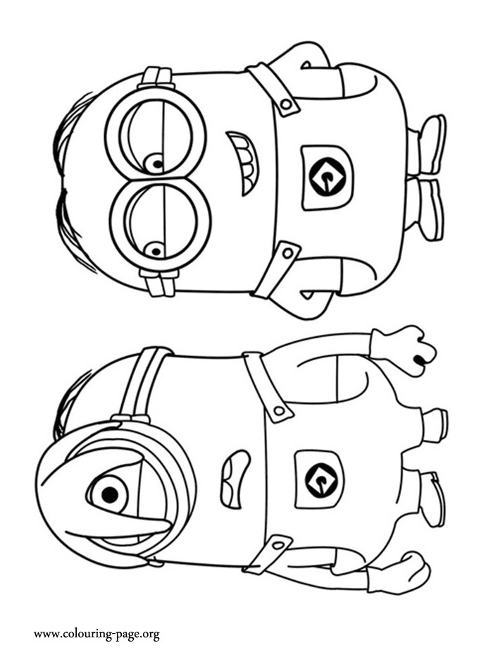 Minion Coloring Pages Pdf
 Minions Colouring Page
