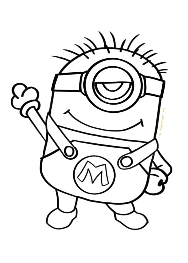 Minions Free Printable Coloring Sheets Fall
 Minion Coloring Pages 2