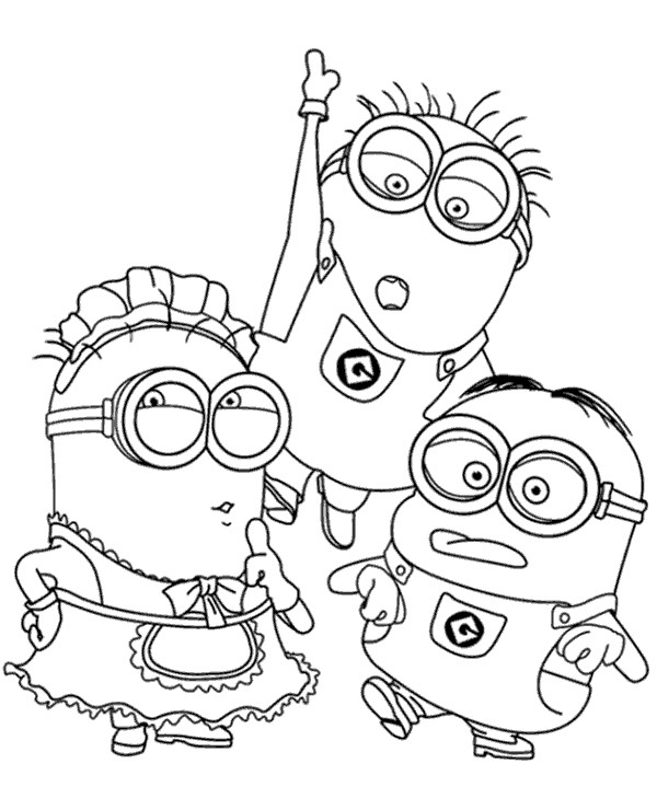 Minions Free Printable Coloring Sheets Fall
 Minions colouring page 21 to print or for free