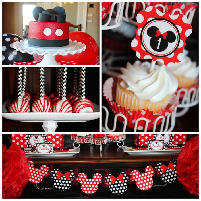 Best ideas about Minnie And Mickey Birthday Decorations
. Save or Pin Kara s Party Ideas Mickey & Minnie Mouse Themed First Now.