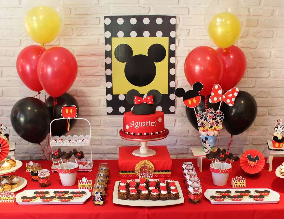 Best ideas about Minnie And Mickey Birthday Decorations
. Save or Pin Mickey Mouse Minnie Mouse Birthday "Minnie & Mickey Now.