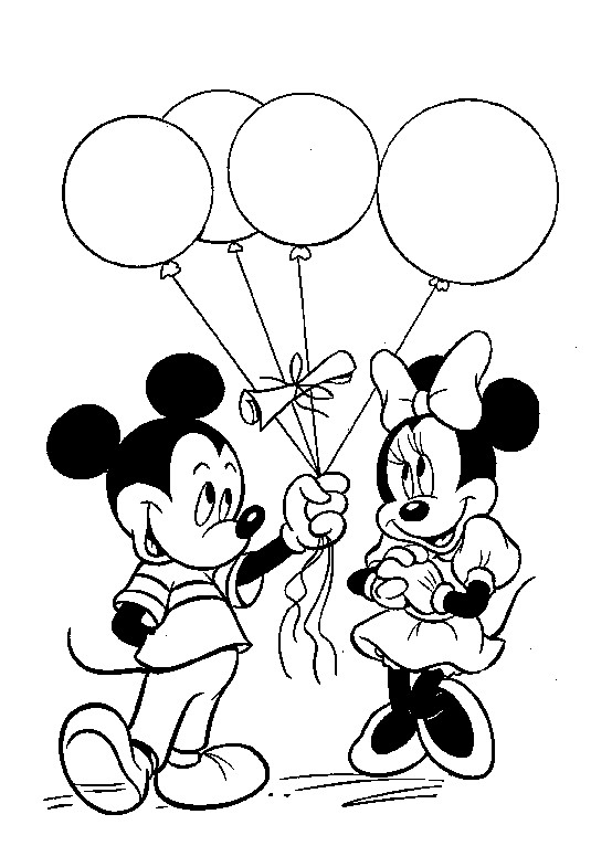 Minnie And Mickey Coloring Pages
 Mickey and Minnie Mouse Coloring Pages Lets coloring