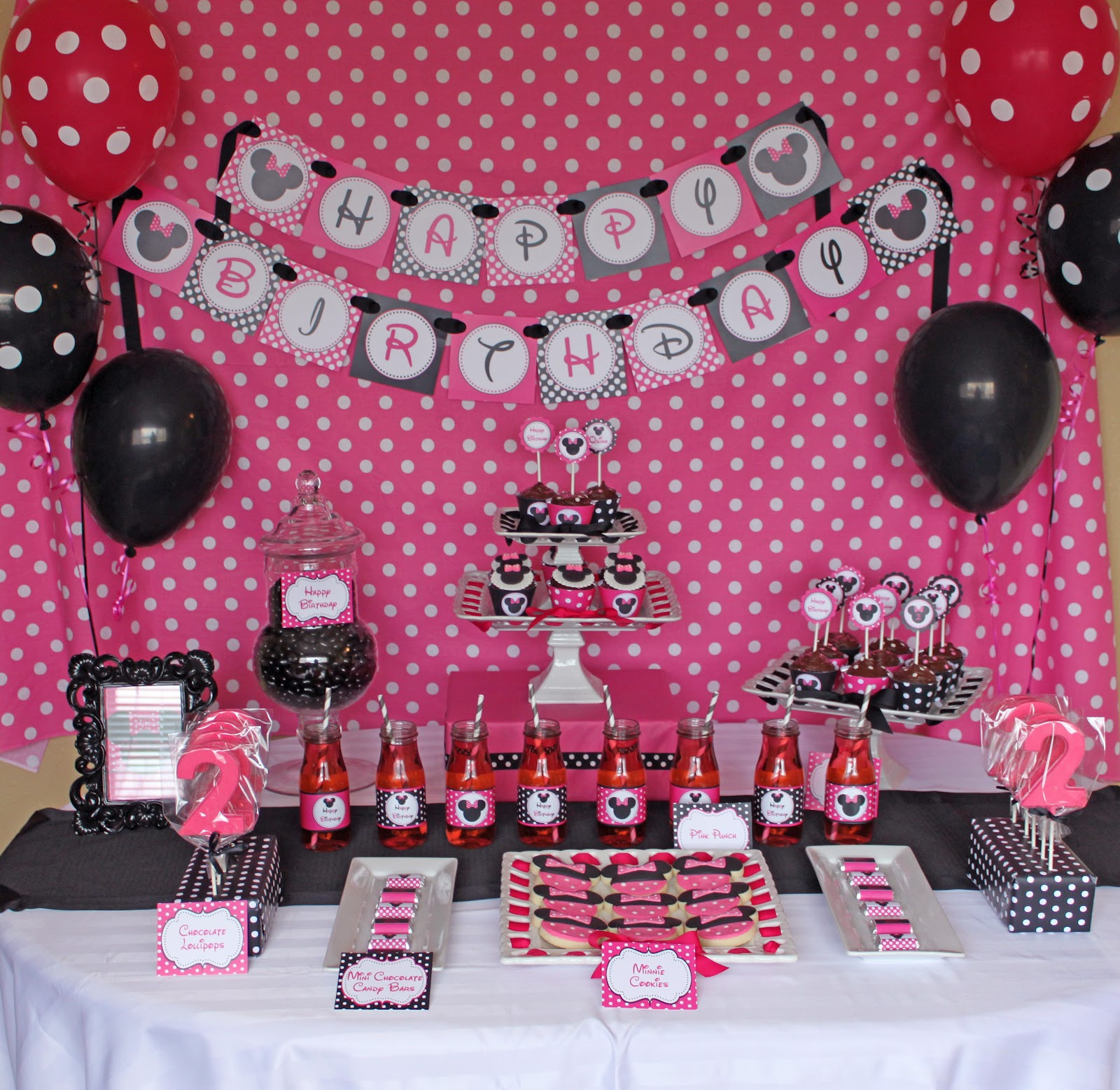 Best ideas about Minnie Mouse Birthday Decor
. Save or Pin Minnie Mouse Birthday Party Now.