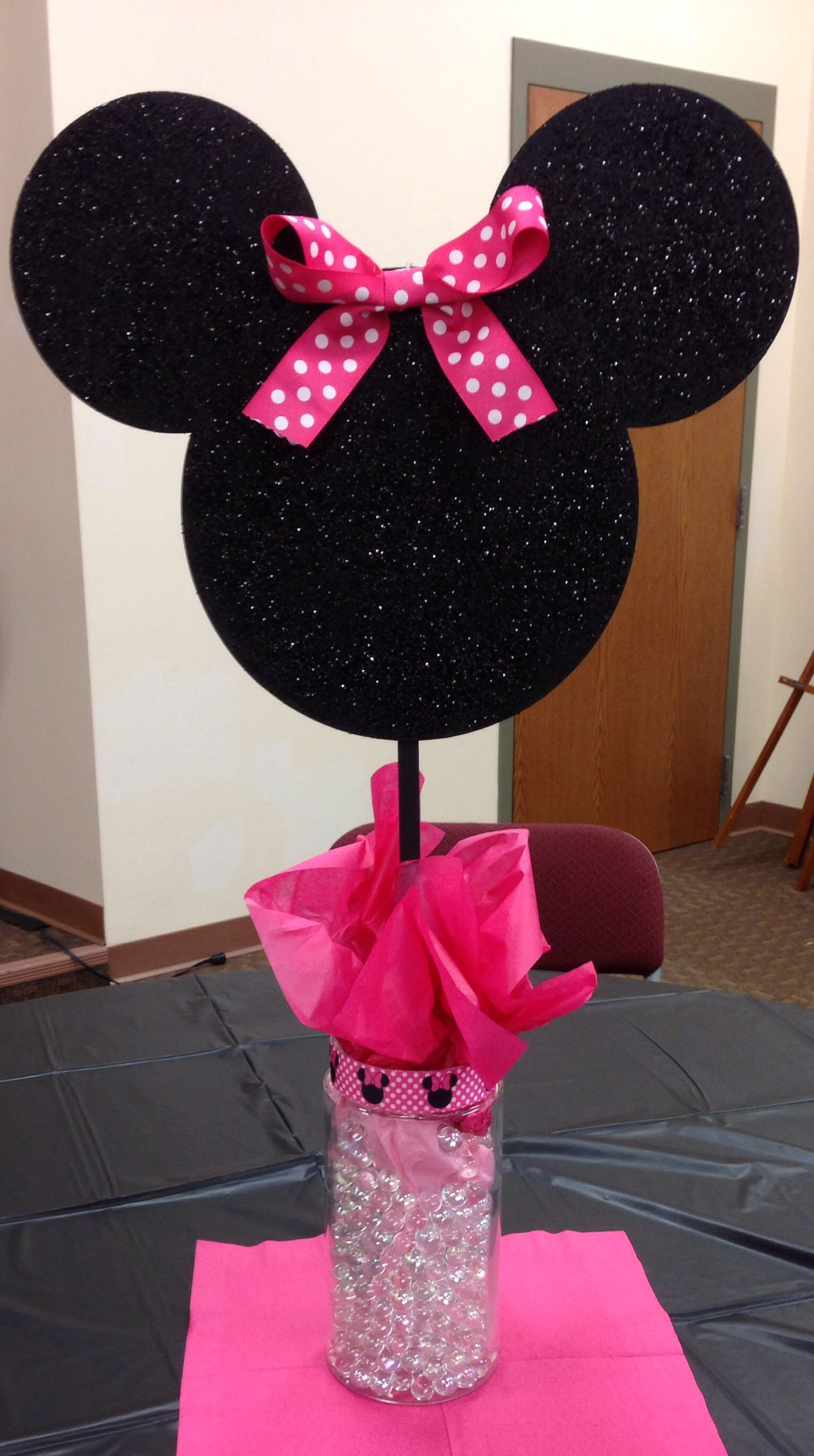 Best ideas about Minnie Mouse Birthday Decor
. Save or Pin Minnie Mouse Centerpieces first birthday decorations Now.