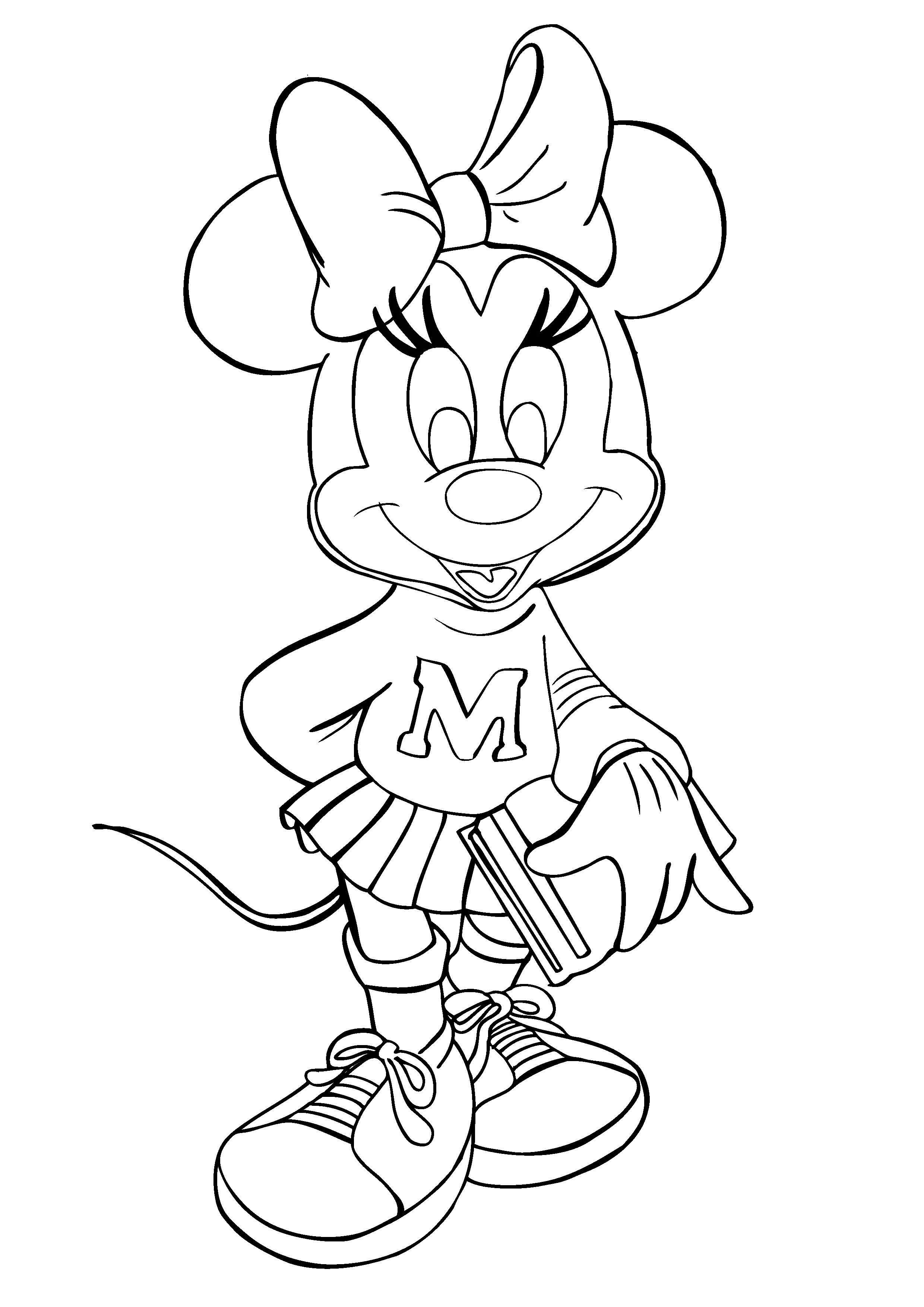 Minnie Mouse Coloring Book Pages
 Free Printable Minnie Mouse Coloring Pages For Kids