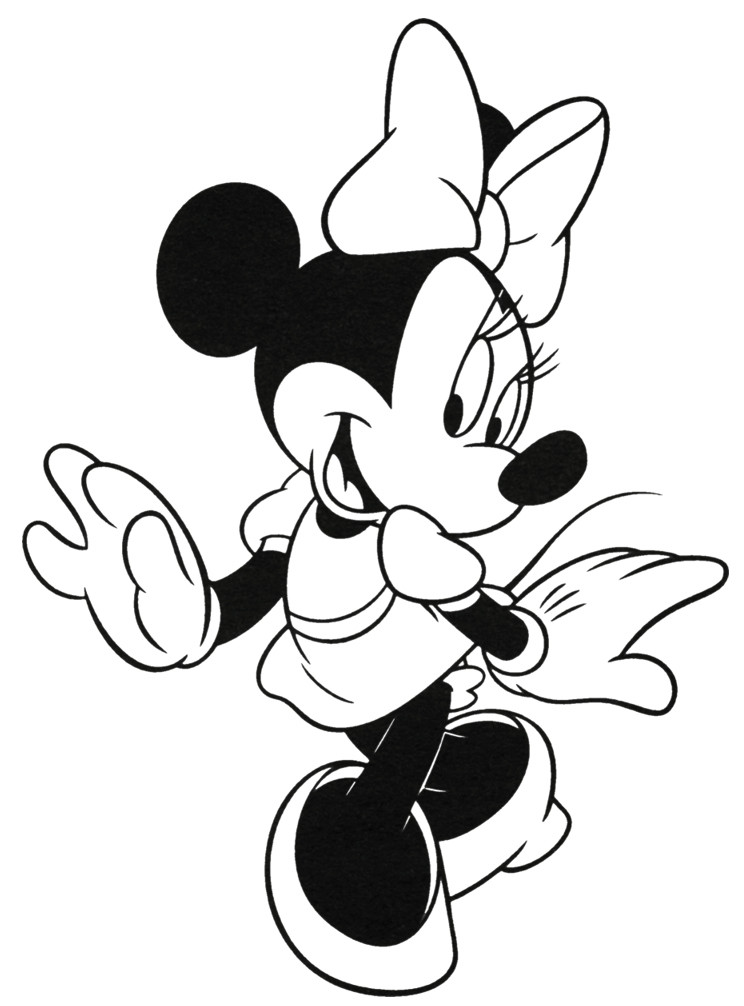 Minnie Mouse Coloring Book Pages
 Free Printable Minnie Mouse Coloring Pages For Kids