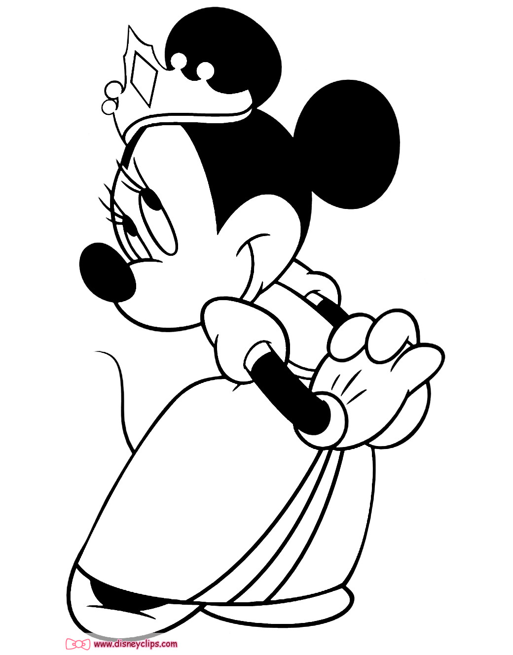 Minnie Mouse Coloring Book Pages
 princess minnie mouse coloring pages Download