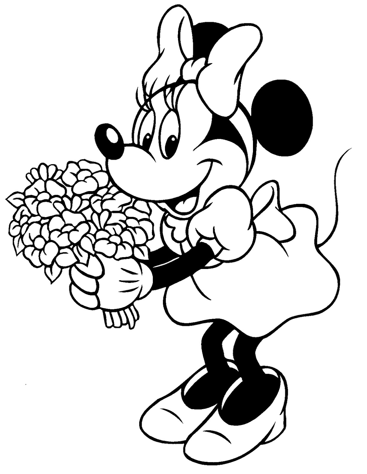 Minnie Mouse Coloring Book Pages
 Free Minnie Mouse Coloring Pages Image 17 Gianfreda