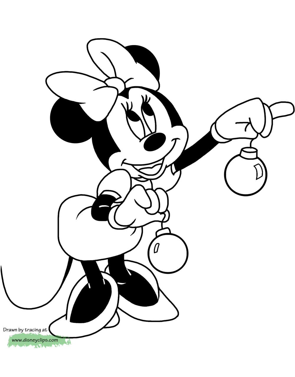 Minnie Mouse Coloring Book Pages
 Minnie Mouse Christmas Coloring Pages – Happy Holidays