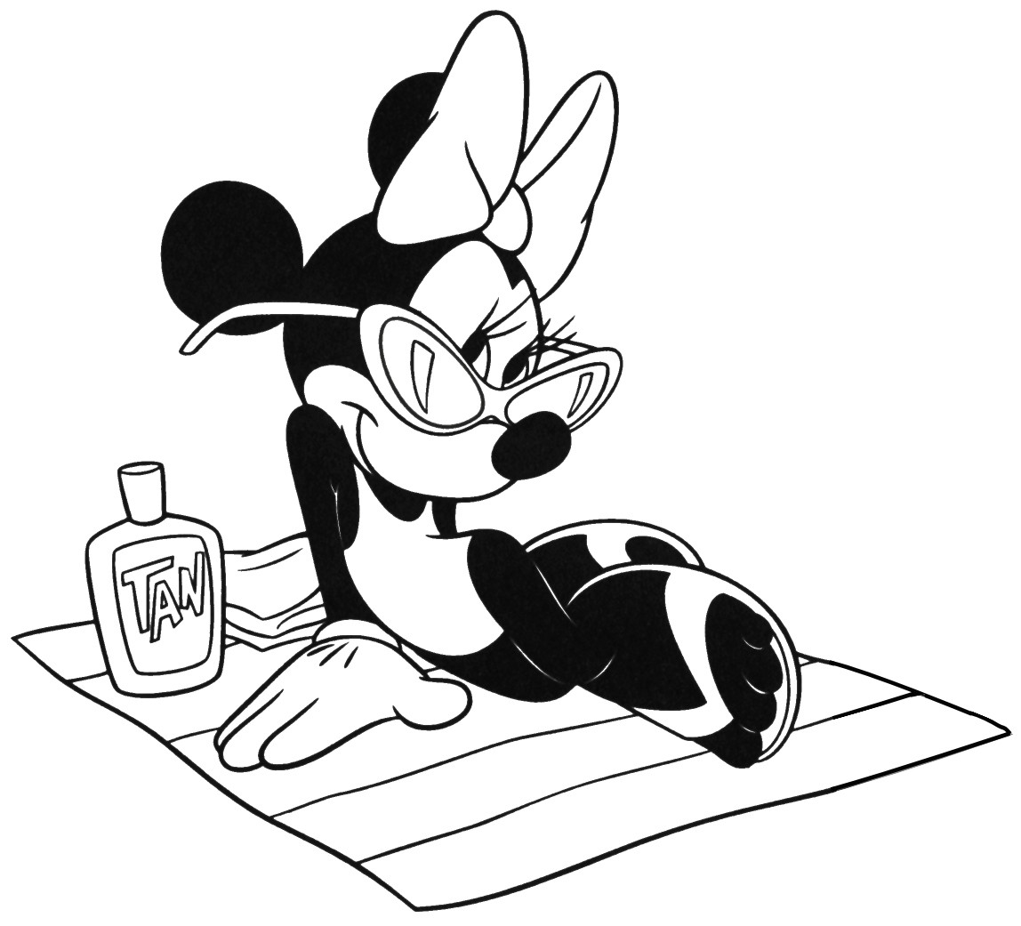 Minnie Mouse Coloring Pages
 Free Printable Minnie Mouse Coloring Pages For Kids