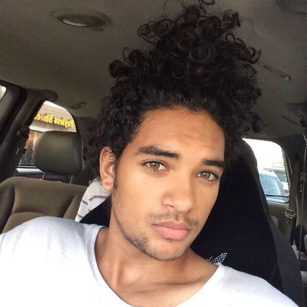 Mixed Race Hairstyles Male
 Black Guy Curly Hairstyles black mens curly haircuts