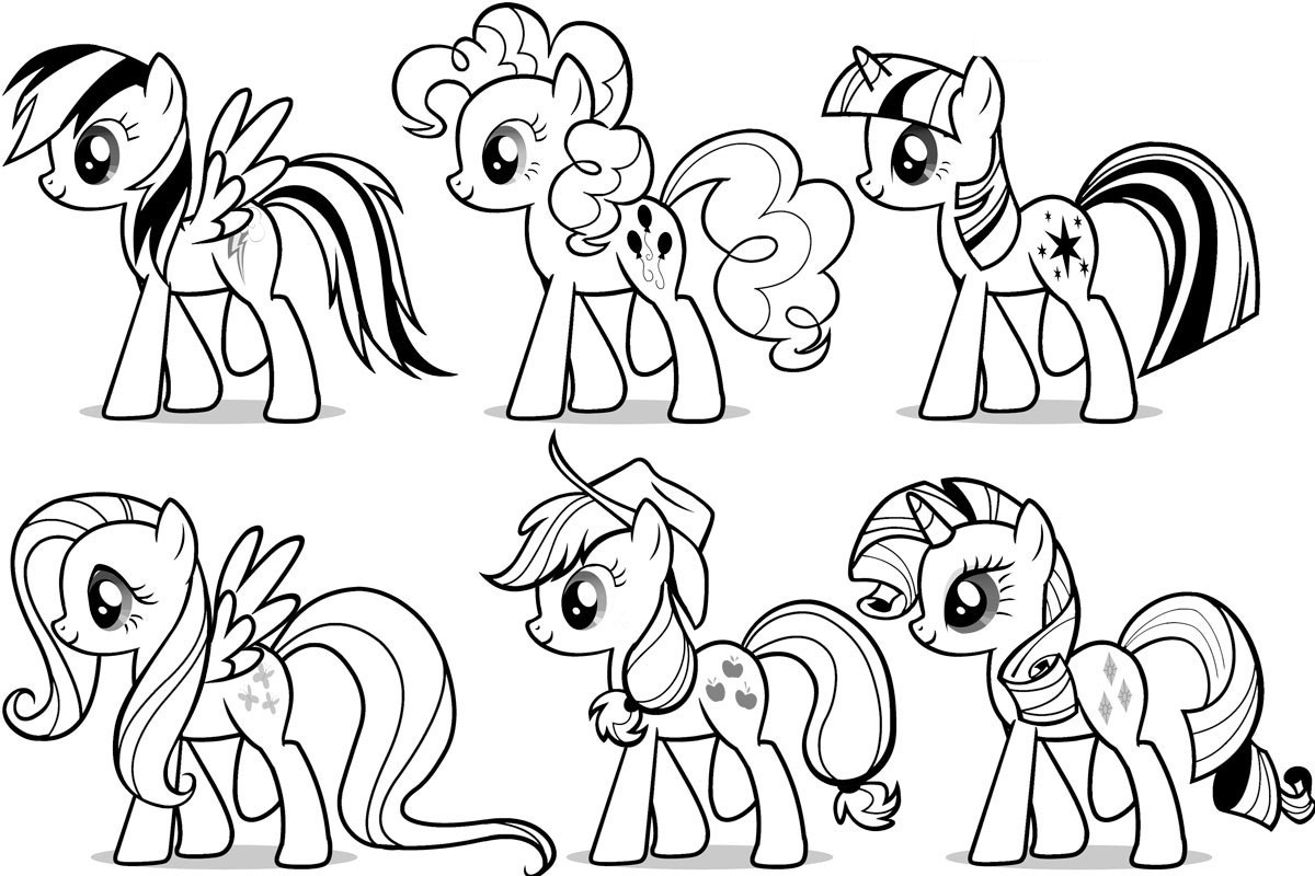 Mlp Printable Coloring Pages
 Free Printable My Little Pony Coloring Pages For Kids