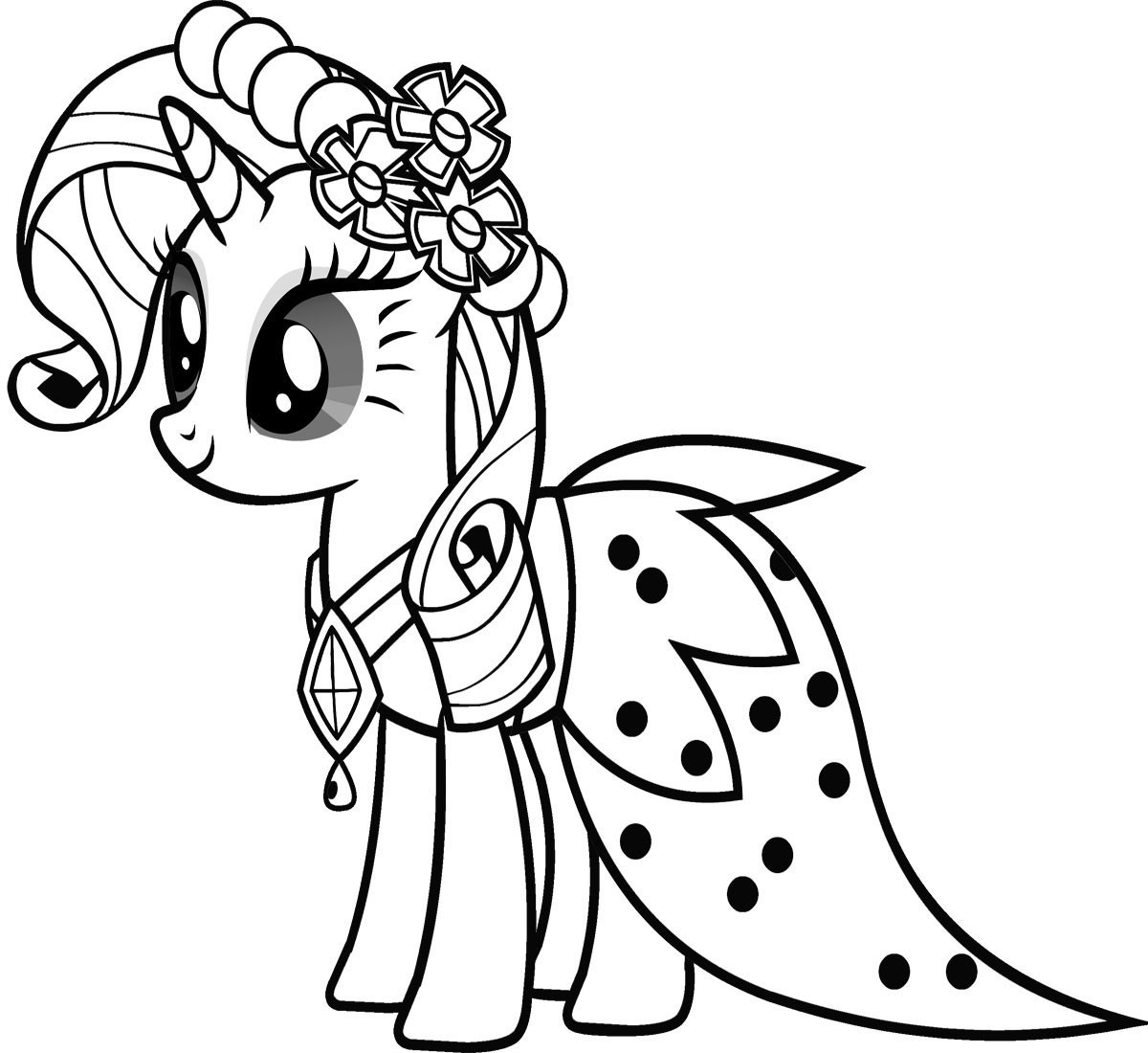 Mlp Printable Coloring Pages
 Free Printable My Little Pony Coloring Pages For Kids