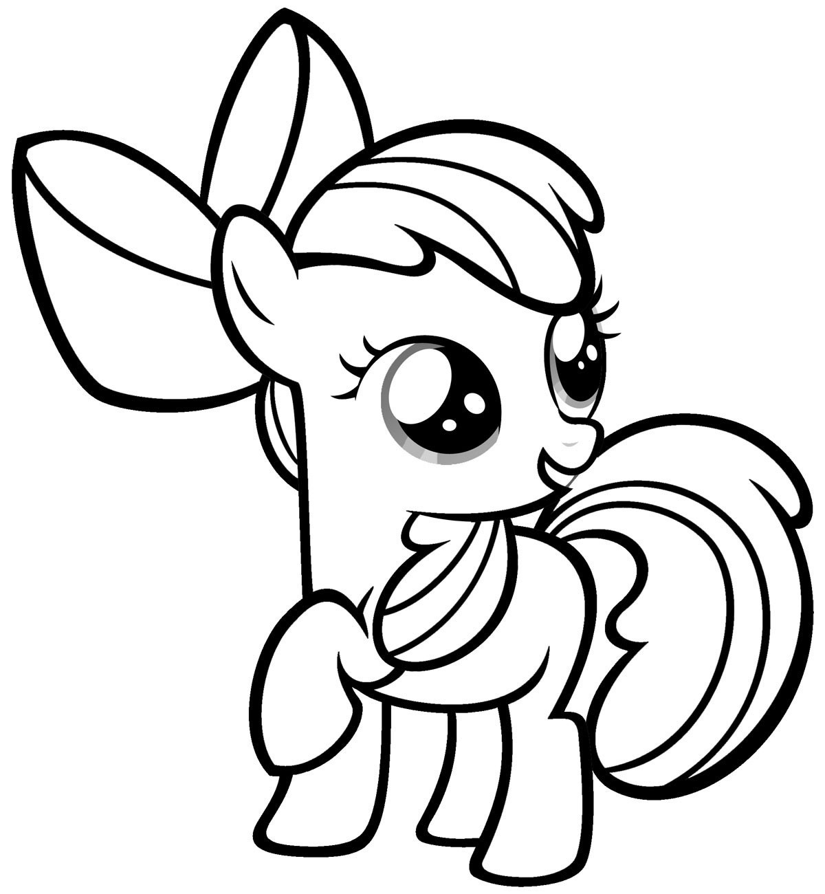 Mlp Printable Coloring Pages
 Free Printable My Little Pony Coloring Pages For Kids