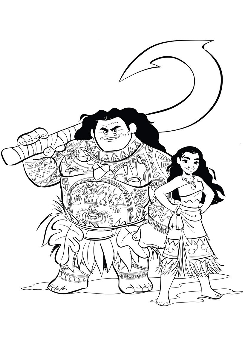 Moana Coloring Book Pages
 Moana coloring pages to and print for free