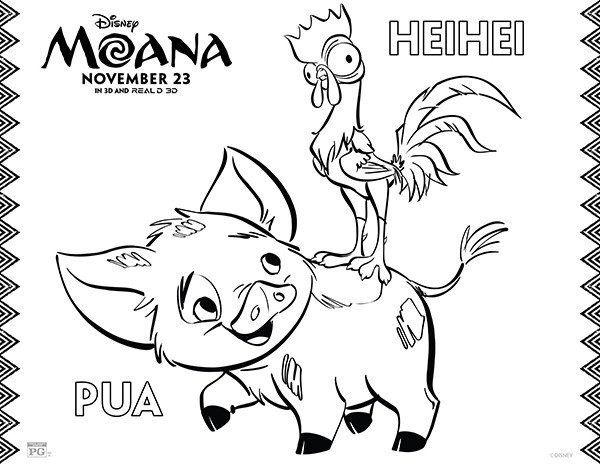 Moana Coloring Book Pages
 Free Printables Disney Moana Coloring Pages ic Con