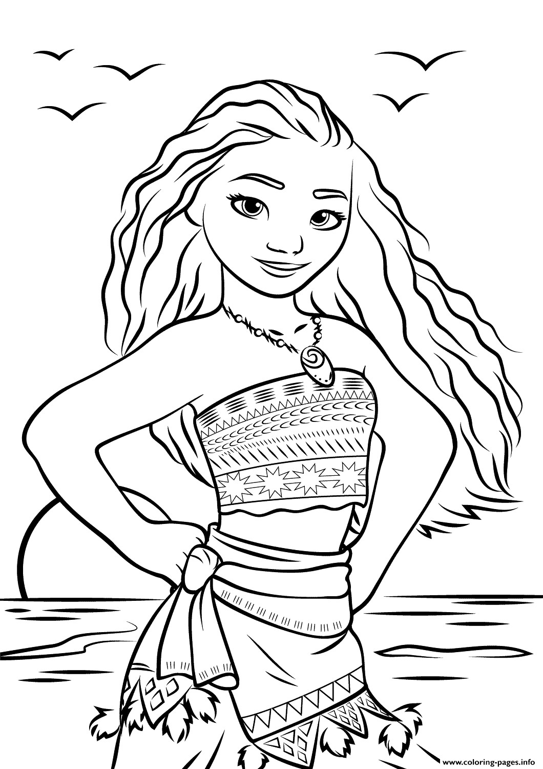 Moana Coloring Pages Pdf
 Moana Waialiki Disney Coloring Pages Printable