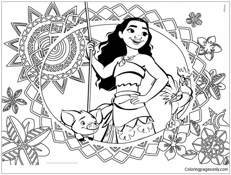 Moana Coloring Pages Pdf
 Moana Cover Coloring Page Free Coloring Pages line