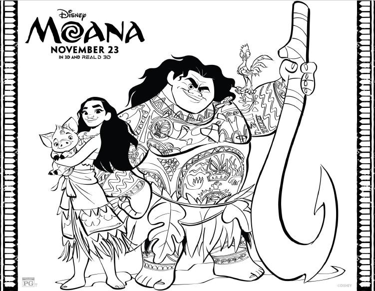 Moana Coloring Pages Pdf
 MOANA Coloring Pages and Printables This Fairy Tale Life