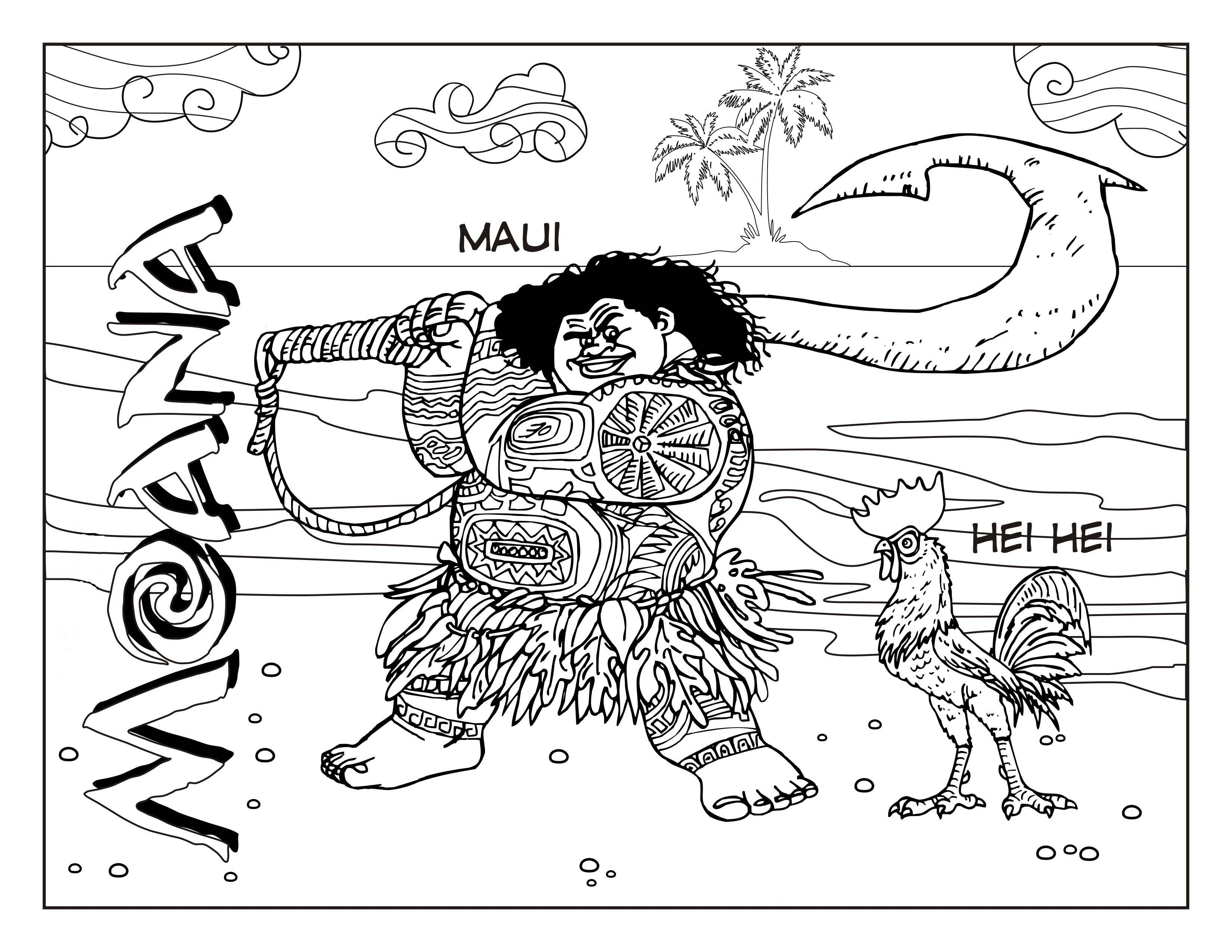 Moana Coloring Pages Pdf
 Moana coloring pages to and print for free