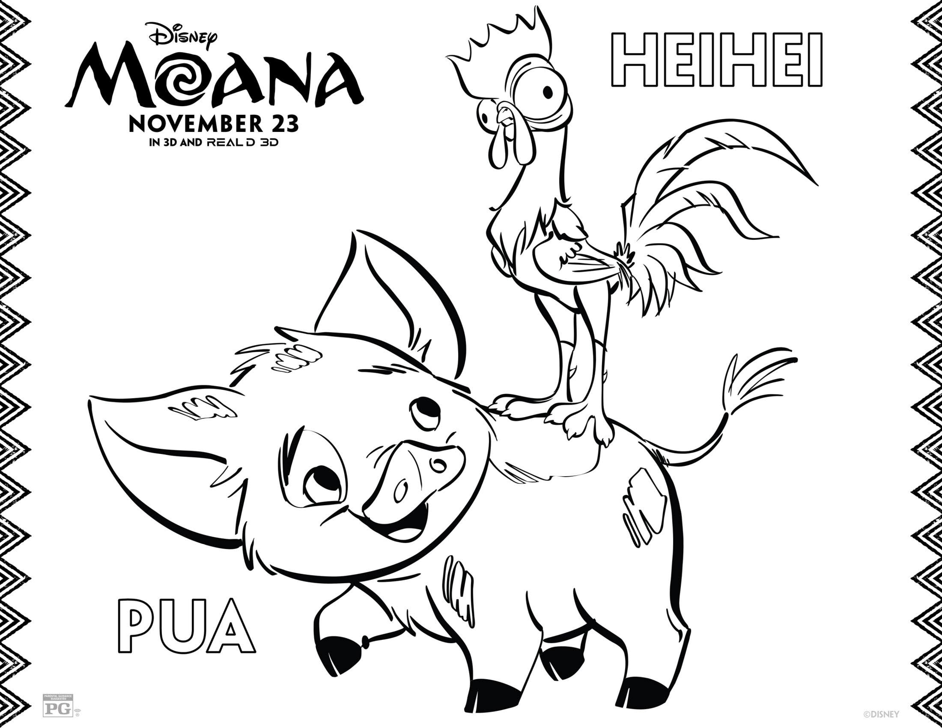 Moana Pua Coloring Pages
 Moana Coloring Pages Best Coloring Pages For Kids